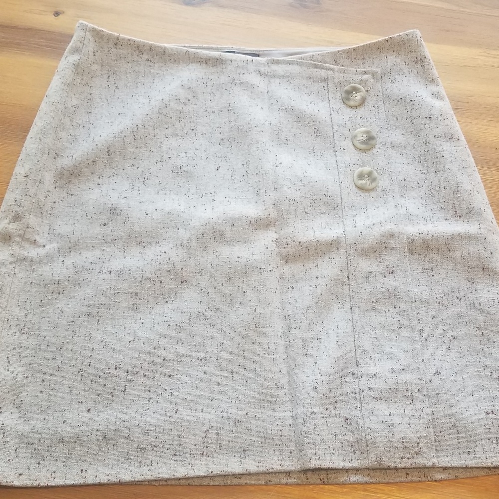 Textured Grey  Mini Skirt